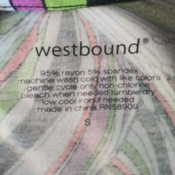 Westbound women's size S multicolored hi-low tunic blouse - Picture 11 of 13